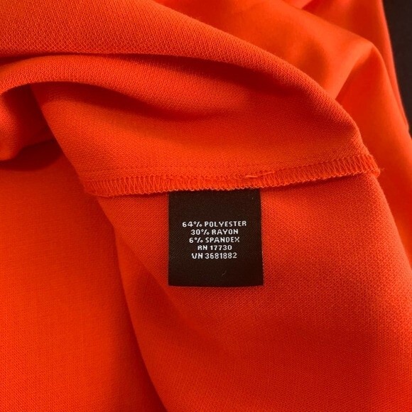 Victoria Beckham for target orange dress Scalloped Shift Dress size M posh spice - Picture 9 of 9